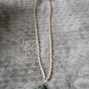 Handmade hemp crysacolla charm